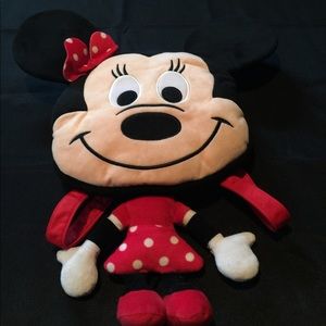 Minney mouse plush backpack